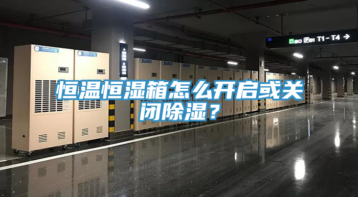 恒溫恒濕箱怎么開啟或關(guān)閉除濕？