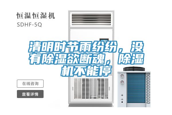 清明時(shí)節(jié)雨紛紛，沒有除濕欲斷魂，除濕機(jī)不能停