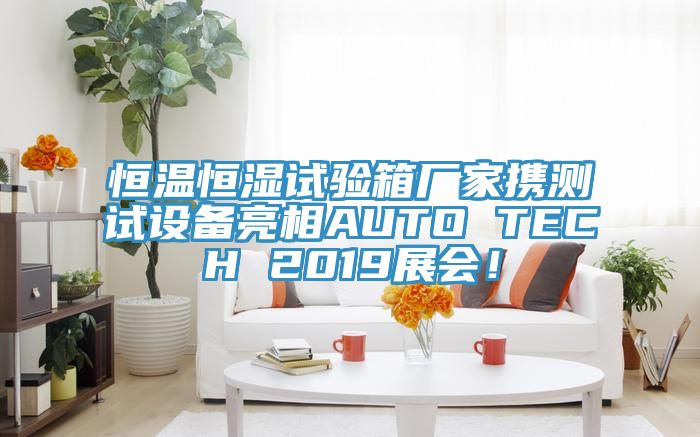 恒溫恒濕試驗(yàn)箱廠家攜測試設(shè)備亮相AUTO TECH 2019展會(huì)！