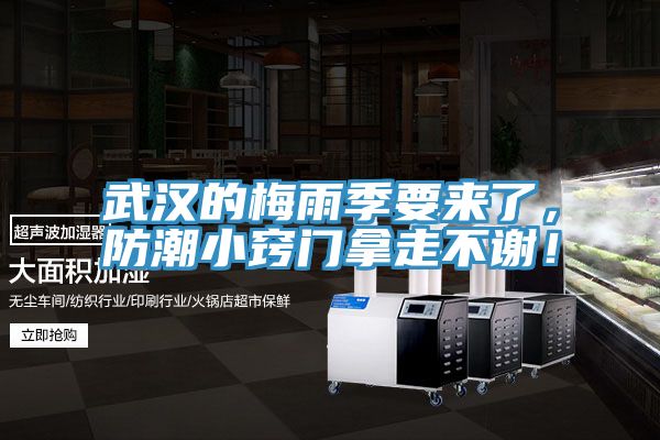武漢的梅雨季要來了，防潮小竅門拿走不謝！