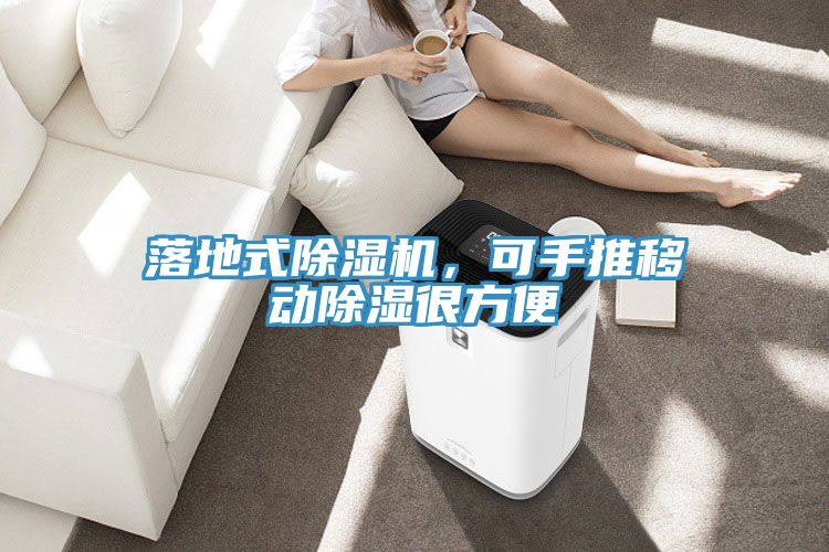 落地式除濕機，可手推移動除濕很方便