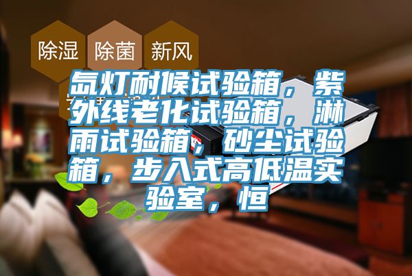 氙燈耐候試驗箱，紫外線老化試驗箱，淋雨試驗箱，砂塵試驗箱，步入式高低溫實驗室，恒