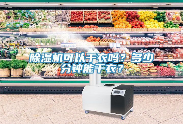 除濕機可以干衣嗎？多少分鐘能干衣？