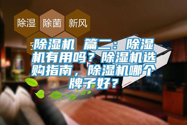 除濕機(jī) 篇二：除濕機(jī)有用嗎？除濕機(jī)選購(gòu)指南，除濕機(jī)哪個(gè)牌子好？