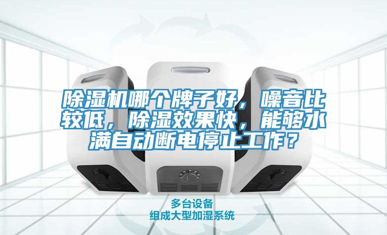 除濕機(jī)哪個(gè)牌子好，噪音比較低，除濕效果快，能夠水滿自動(dòng)斷電停止工作？