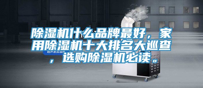 除濕機(jī)什么品牌最好，家用除濕機(jī)十大排名大巡查，選購除濕機(jī)必讀。