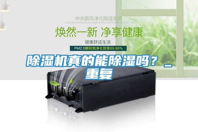 除濕機真的能除濕嗎？_重復(fù)