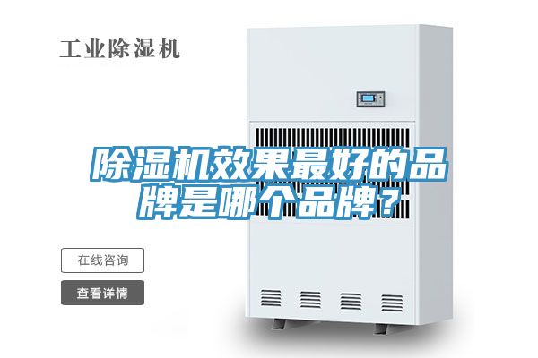 除濕機效果最好的品牌是哪個品牌？