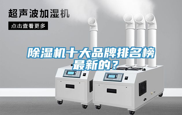除濕機十大品牌排名榜 最新的？