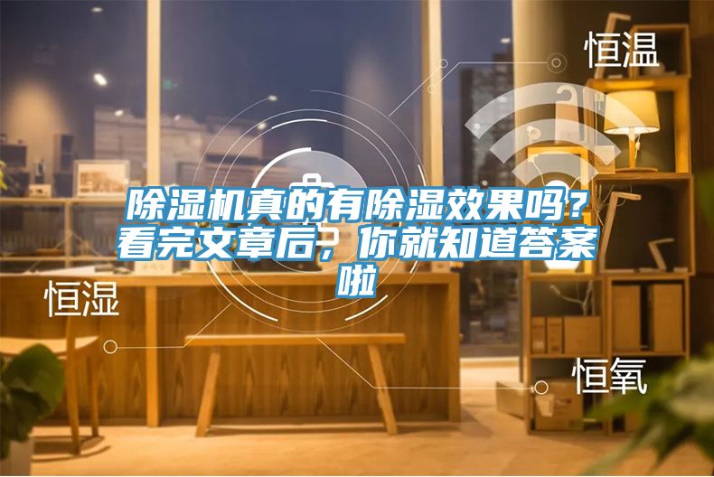 除濕機(jī)真的有除濕效果嗎？看完文章后，你就知道答案啦