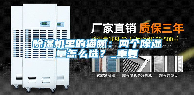 除濕機(jī)里的貓膩：兩個(gè)除濕量怎么選？_重復(fù)